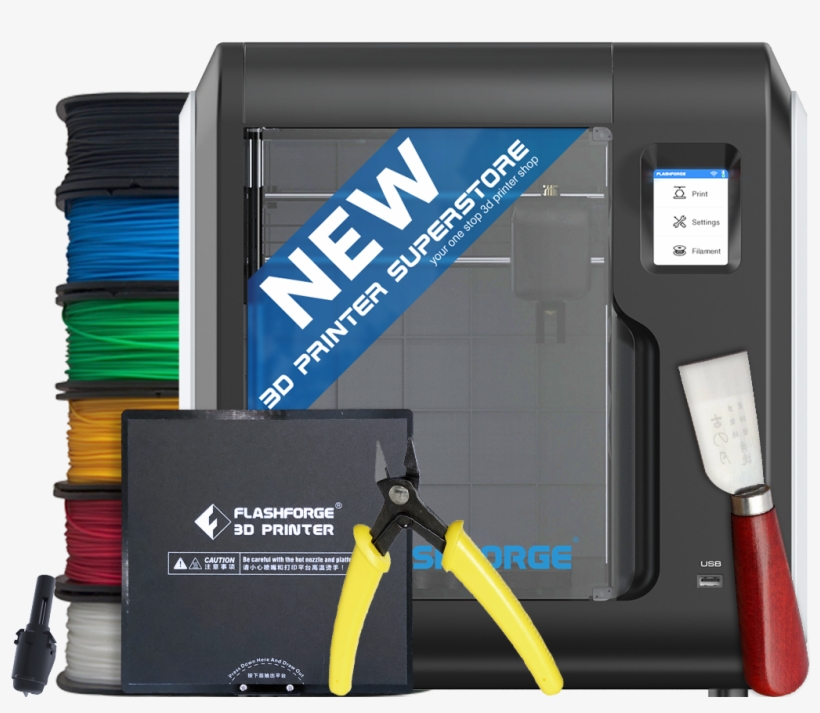 Flashforge Adventurer Iii Essentials Bundle - Flashforge Adventurer 3, transparent png #7950634