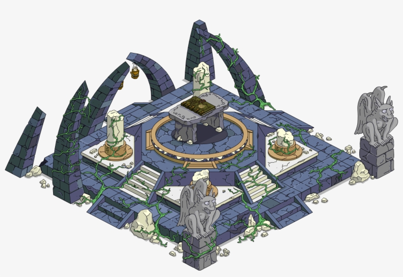 Sepulcher Of Evil - Simpsons Tapped Out Halloween Design, transparent png #7950756