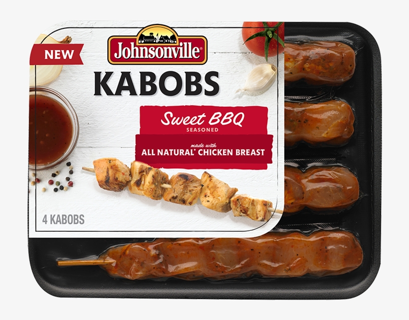 Sweet Bbq Chicken Kabobs W/ Whole Grain Brown Rice - Johnsonville Sausage, transparent png #7951172
