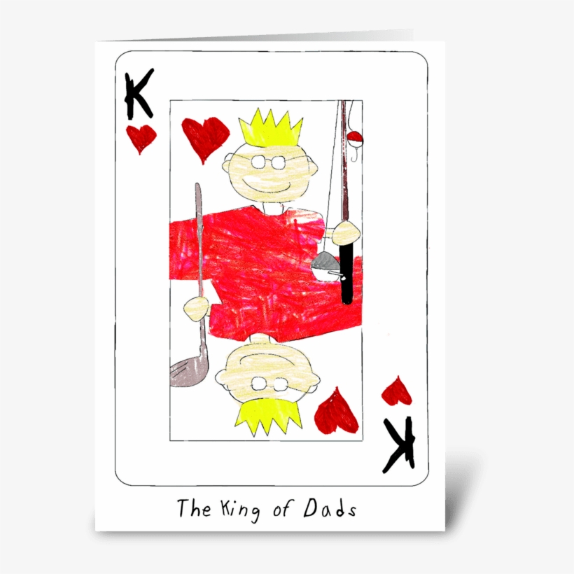 King Of Dads Greeting Card - Illustration, transparent png #7951396