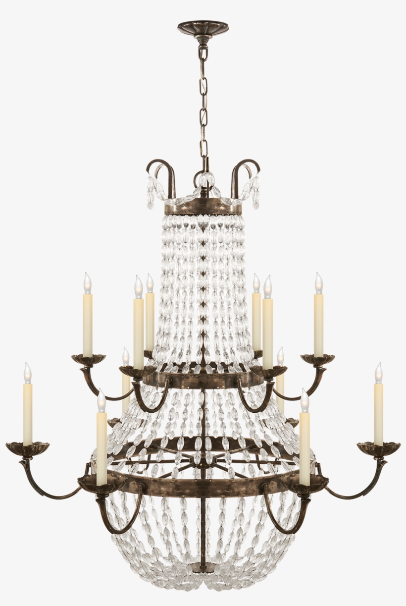Paris Flea Market Grande Chandelier - Visual Comfort Paris Flea Market Chandelier E.f. Chapman, transparent png #7951428