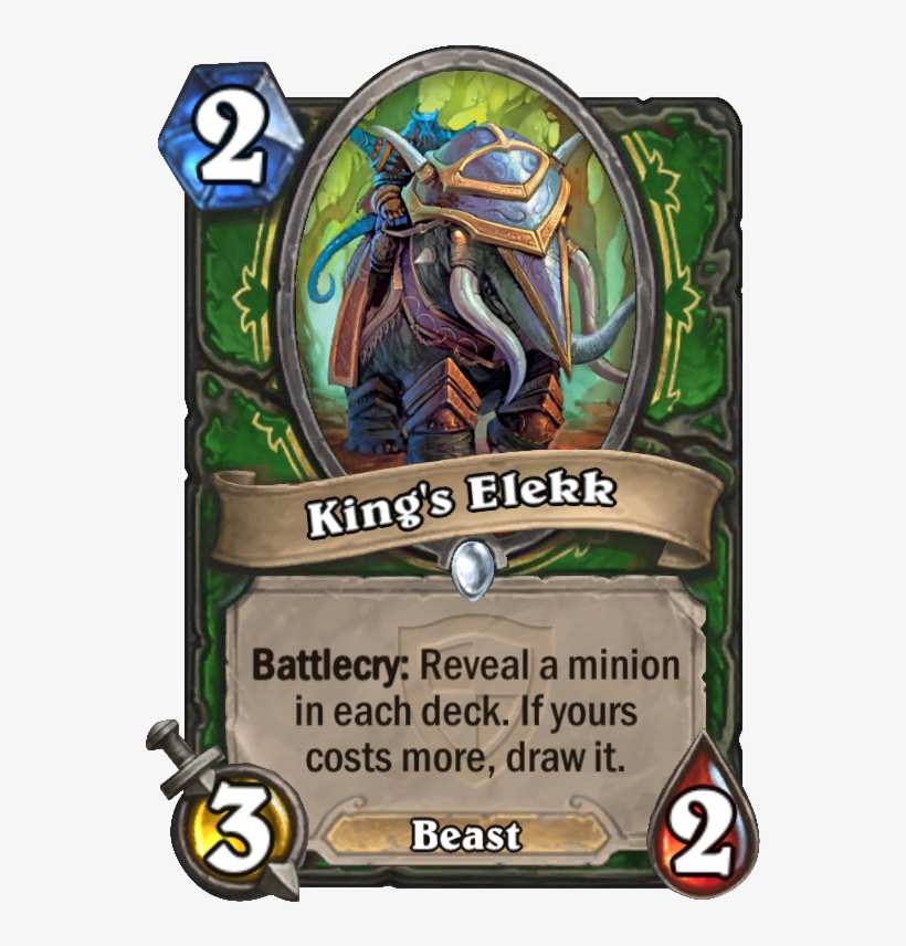 King's Elekk Card - Big Bad Wolf Hearthstone, transparent png #7951477