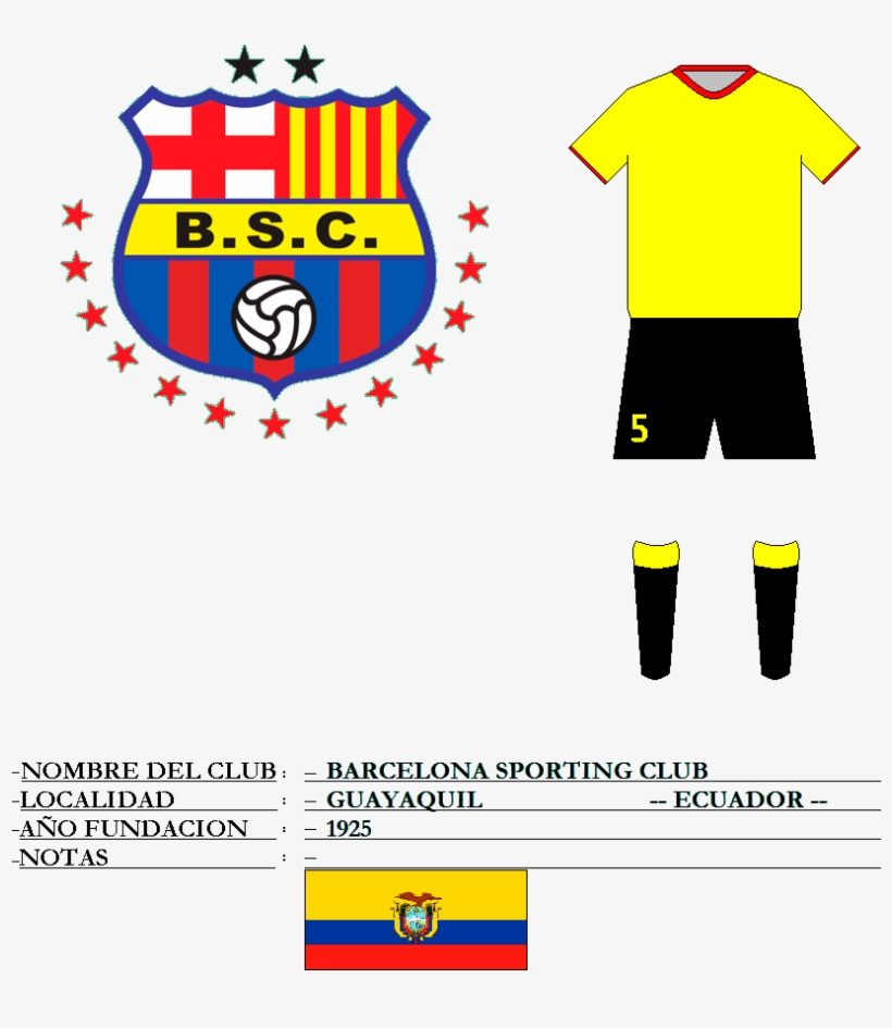 Barcelona Sporting Club, transparent png #7952164