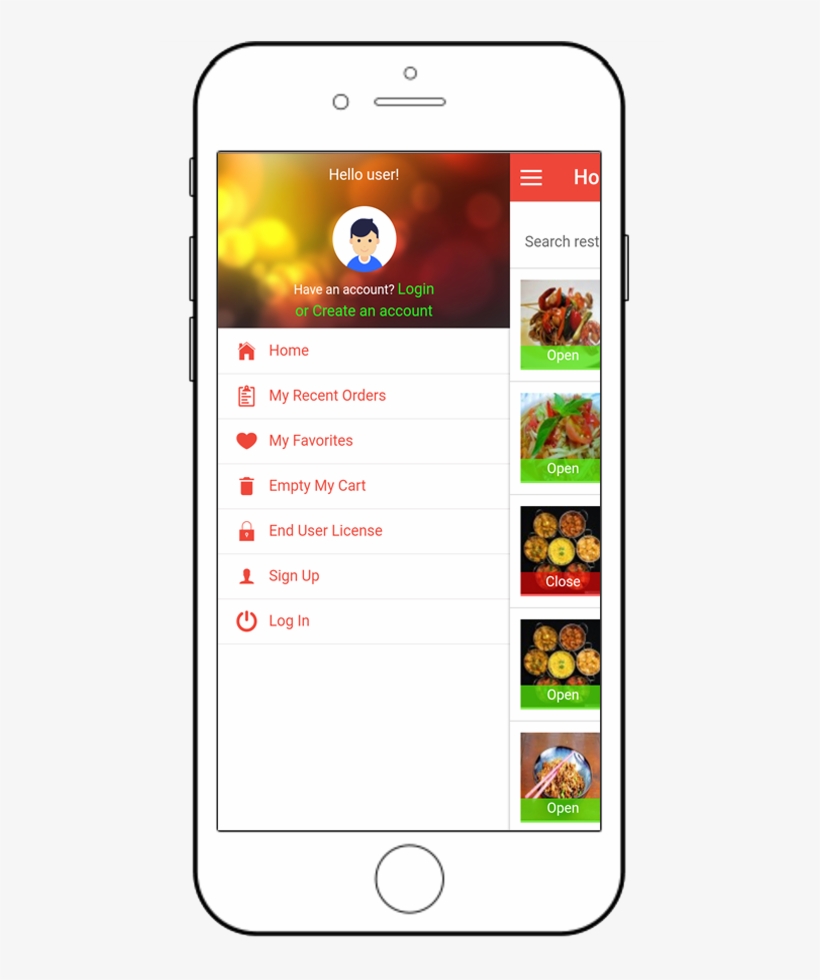 Justeat Clone, Deliveroo Clone, Postmate Clone - Online Ordering System Android, transparent png #7952541