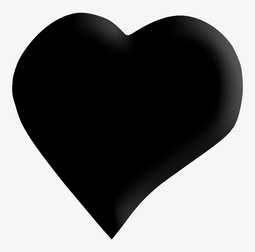 Black Heart Png Clipart - Heart, transparent png #7953132