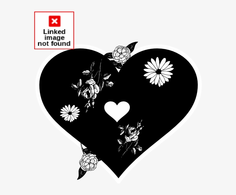Black Heart Clip Art - Illustration, transparent png #7953333