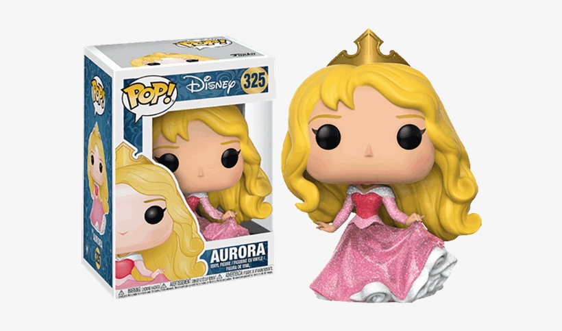 Aurora Disney Princess Glitter Pop Vinyl Figure - Funko Aurora Glitter, transparent png #7953334