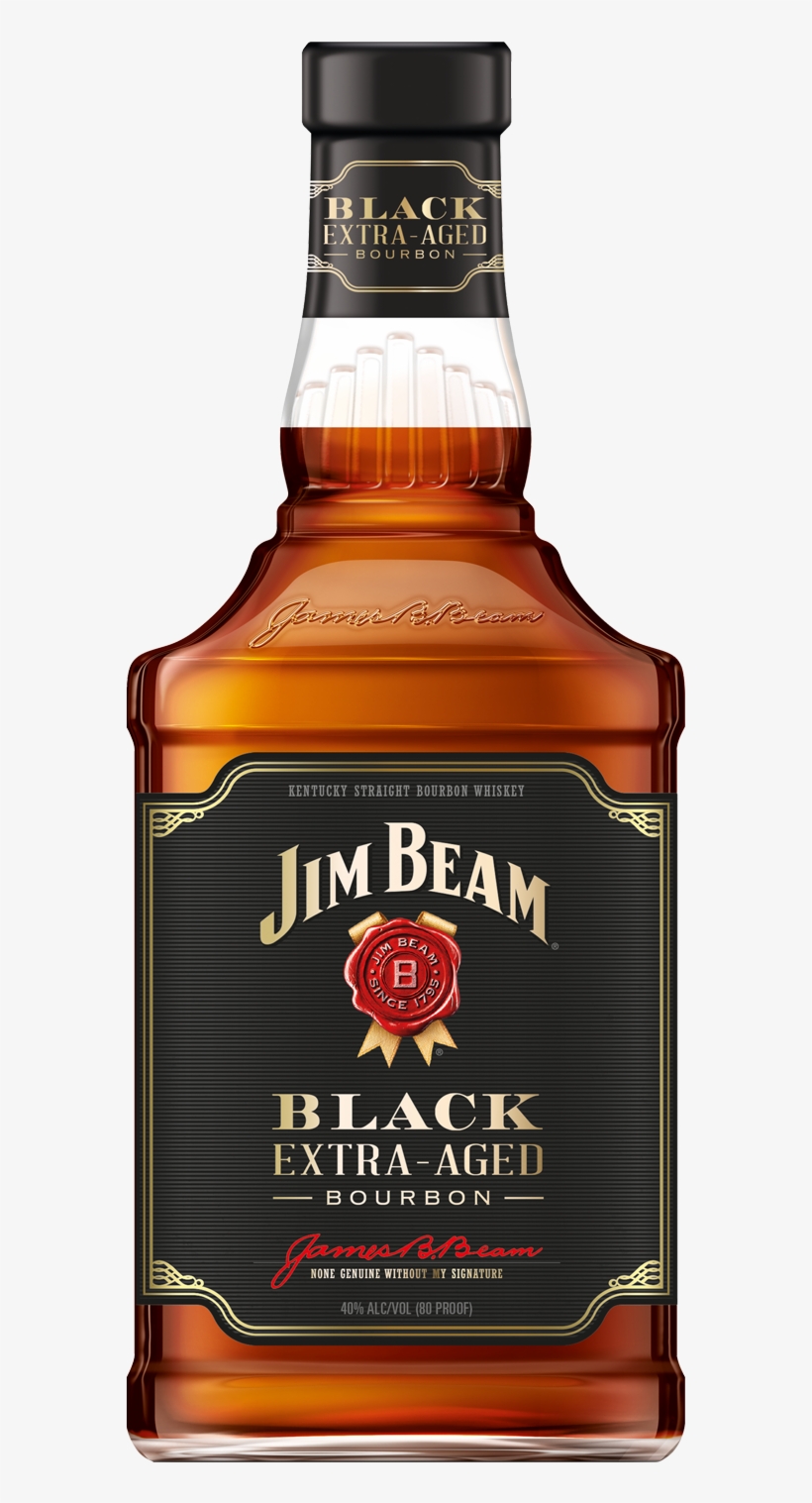 Jim Beam Black - Jim Beam Black Bottle, transparent png #7953596