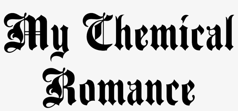 Mcr Sticker - Calligraphy, transparent png #7953634
