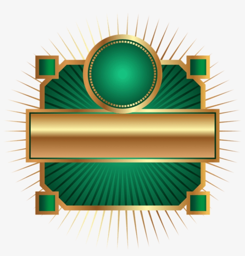 Free Png Download Decorative Label Green Clipart Png - Circle, transparent png #7953690