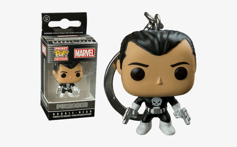 The Punisher Pocket Pop Vinyl Keychain - Pop Punisher, transparent png #7953737