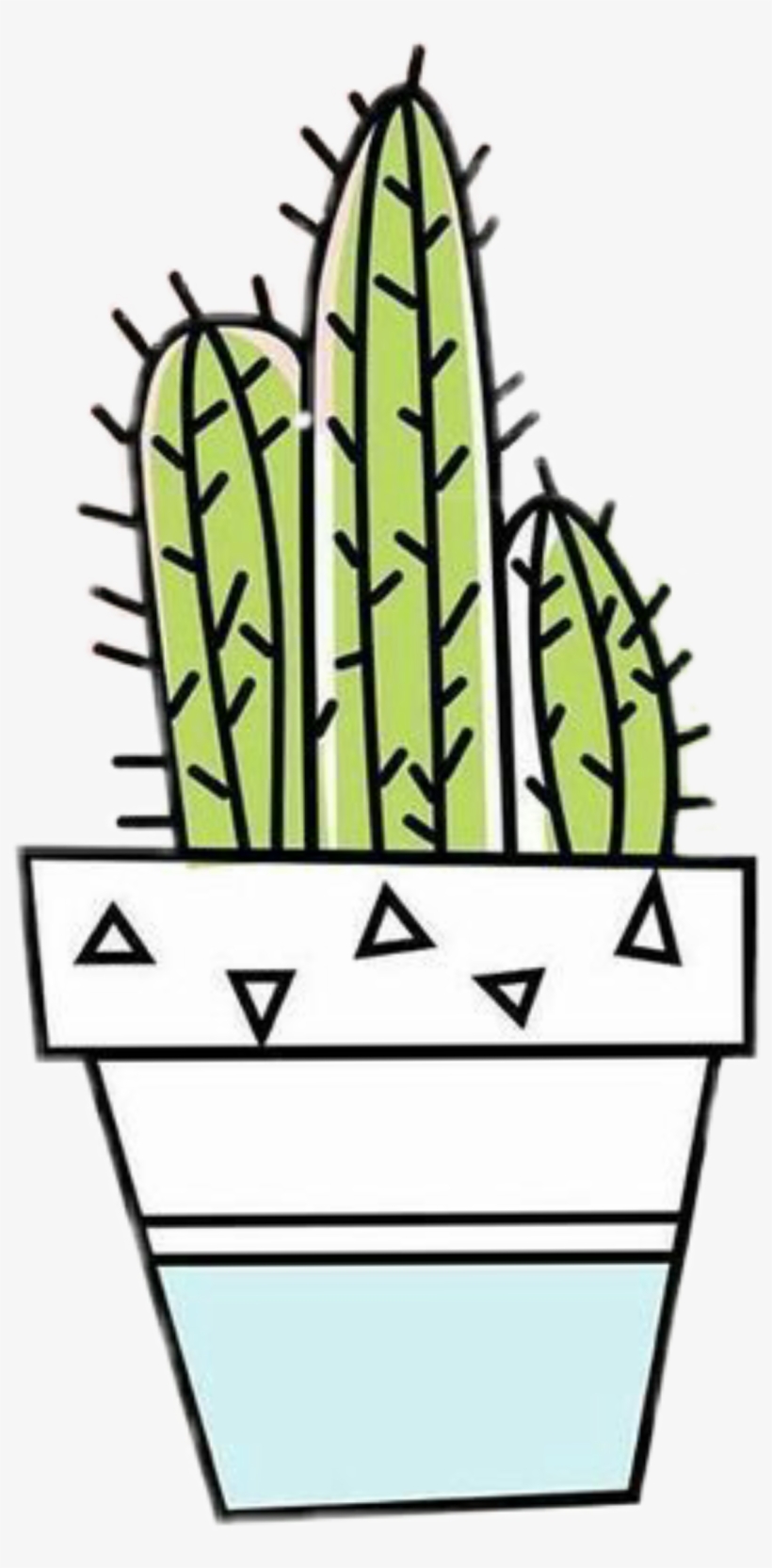 Cactus Doodle Drawing Tumblr Sticker 🌹annie🌹 Png - Fondos ...