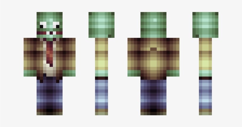 Zombies Skin - Skin Minecraft Pe Plants Vs Zombies, transparent png #7955310
