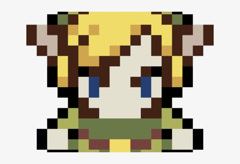 The Legend Of Zelda Clipart Princess Zelda - Pixel Art Link, transparent png #7955317
