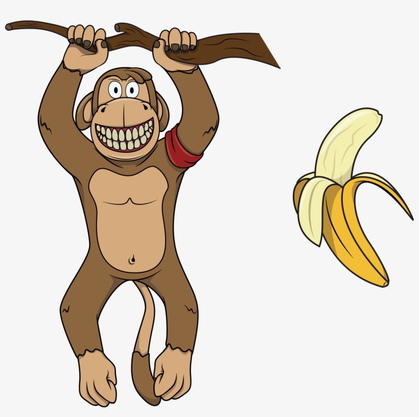 Gorilla Common Chimpanzee Illustration - Cartoon, transparent png #7955707