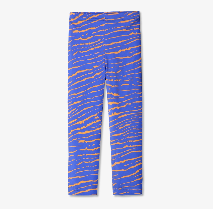 Leggins African Stripes Blue Orange 2, transparent png #7955748