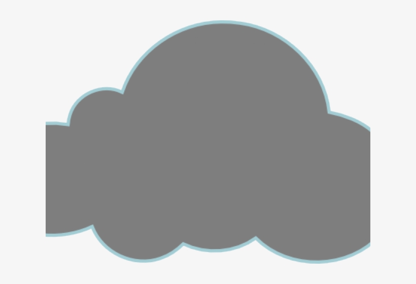 Clouds Clipart Light Grey - Gray Cloud Transparent, transparent png #7955923