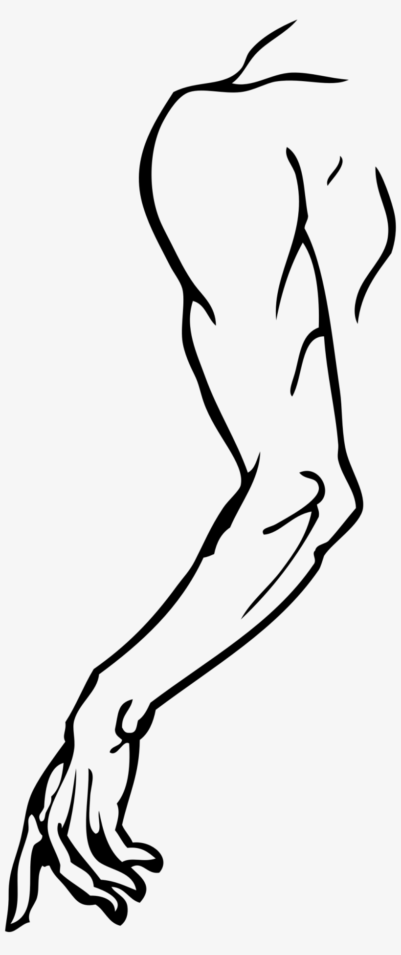 This Free Icons Png Design Of Left Arm, transparent png #7956035