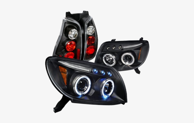 Toyota 4runner Black Halo Projector Headlights Altezza - 2005 Toyota 4runner, transparent png #7956570