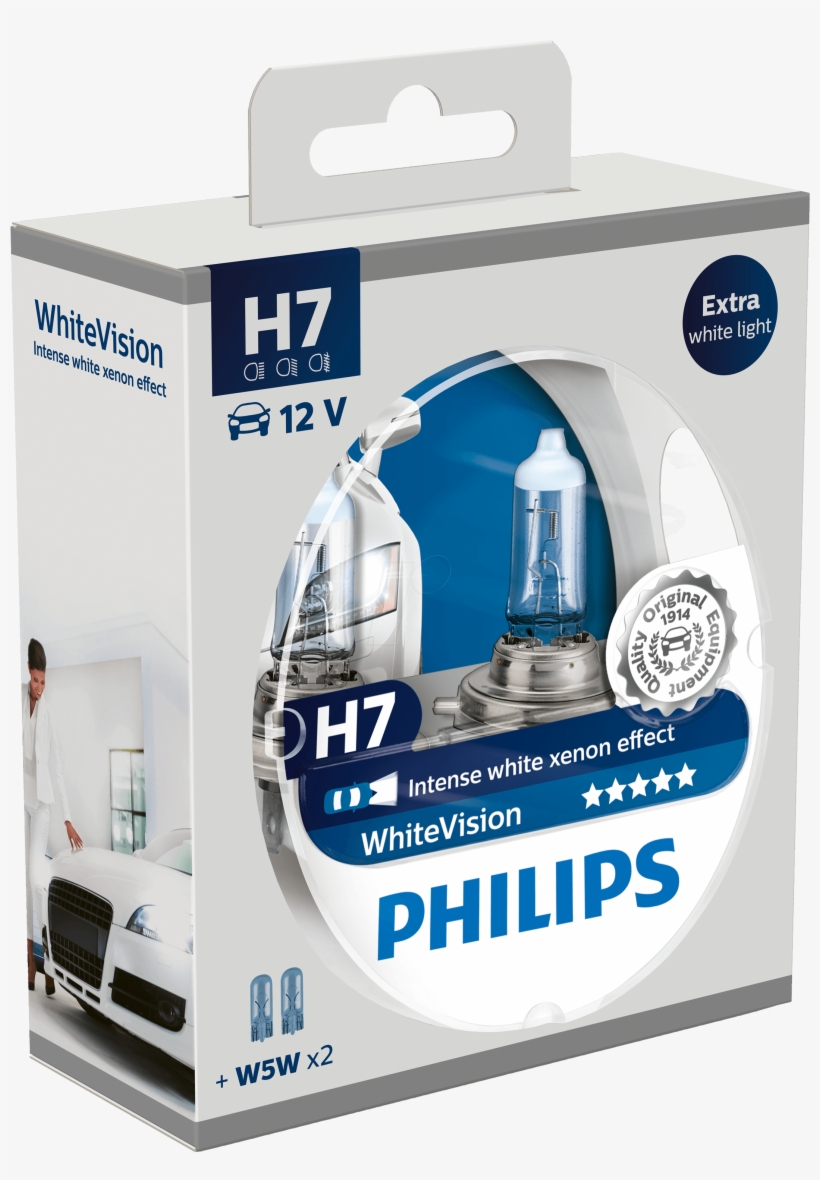 12972whvsm - Philips White Vision Xenon Effect, transparent png #7956953