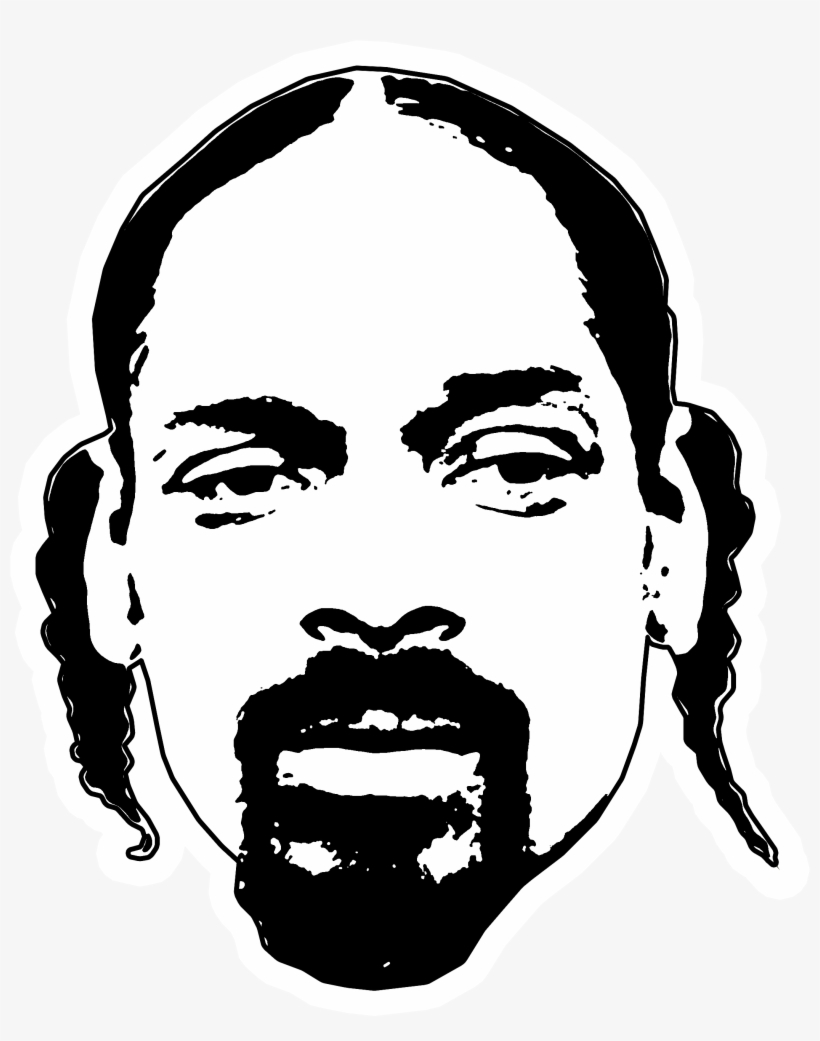 Snoop Dogg Face Png - Snoop Dogg Silhouette, transparent png #7957460