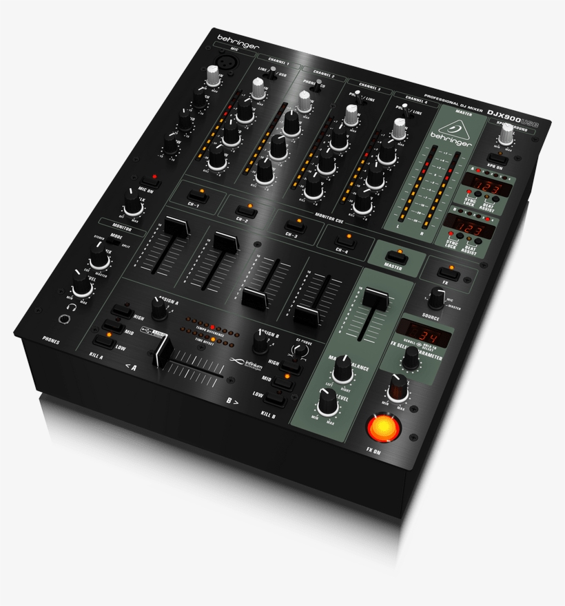 Behringer Djx900usb Professional 5-channel Usb Dj Mixer - Behringer Djx 750, transparent png #7957538