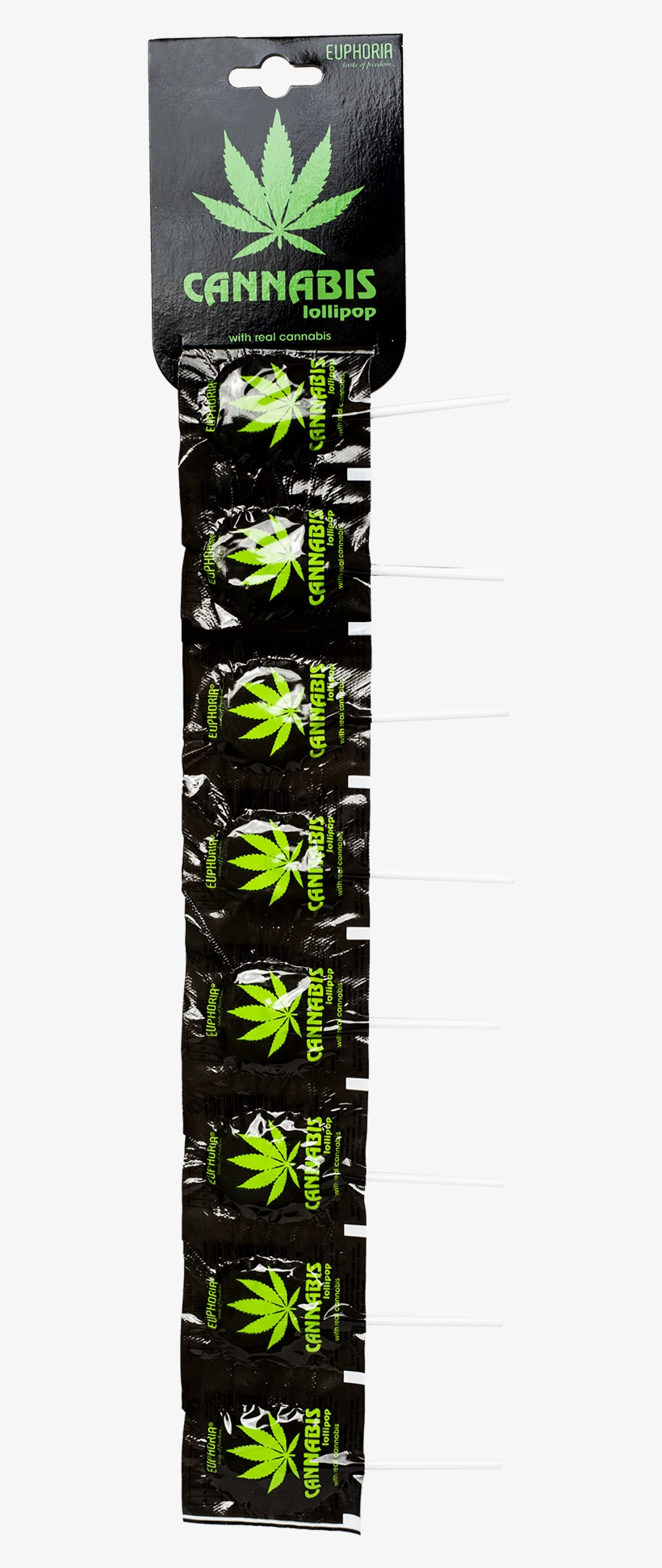 Cannabis Flat Lollipops Strip - Euphoria Cannabis Lollipop, transparent png #7957865