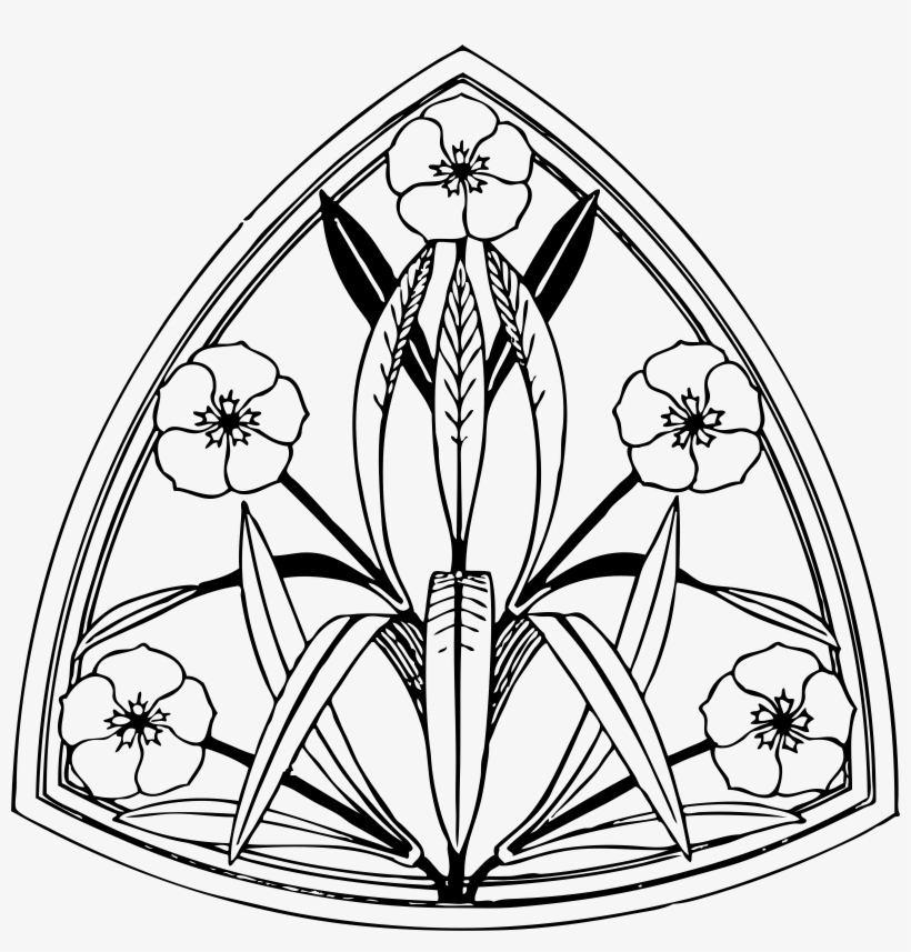 Big Image - Art Nouveau Line Art, transparent png #7960041