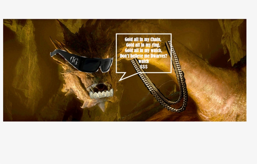 So I Made This Original Gangsta Smaug - Frases Del Dragon Smaug, transparent png #7960220