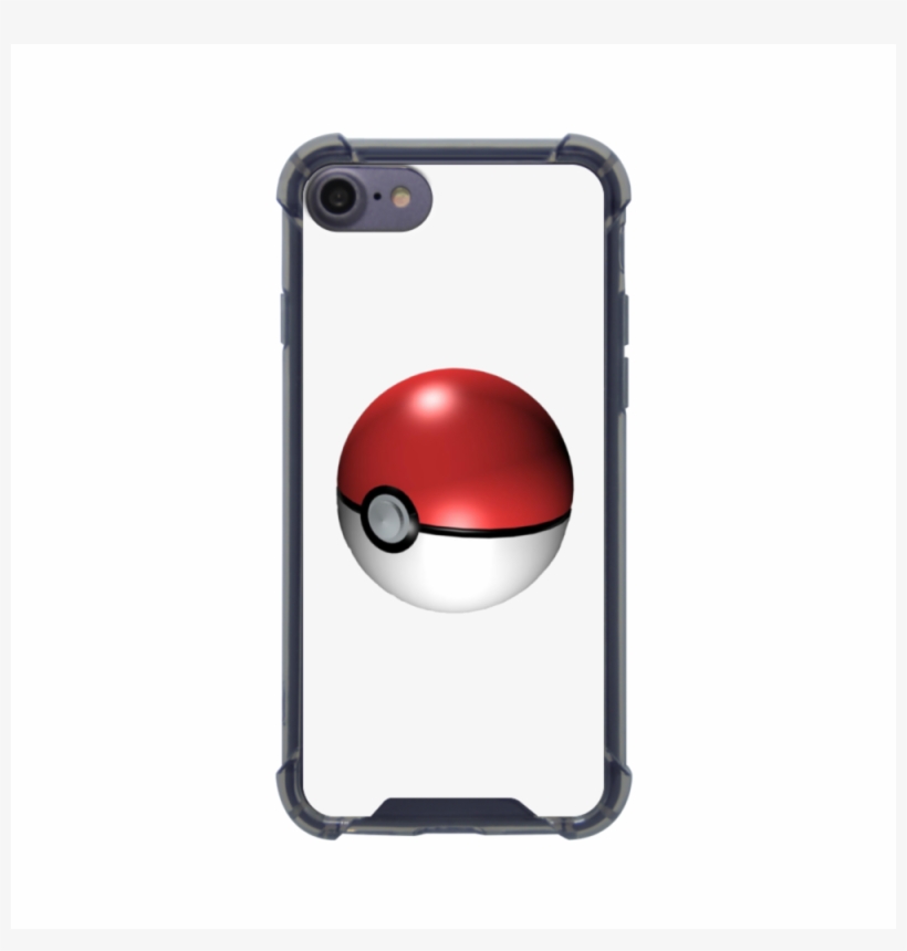 Pokemon Go Ball Iphone 8 Black Clear Case Smartphone Free Transparent Png Download Pngkey