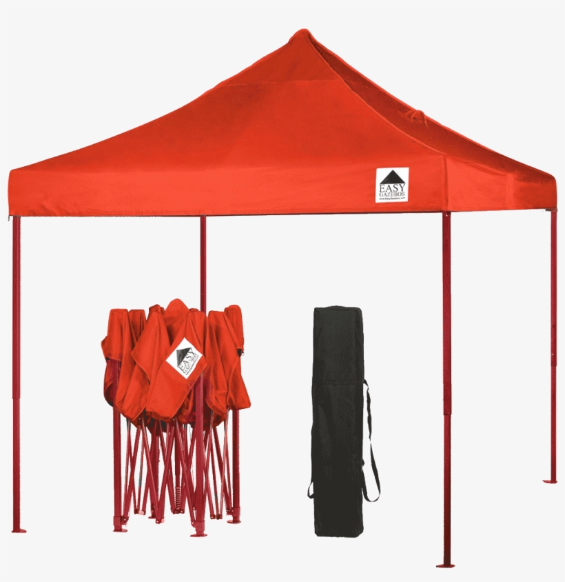 3x3m Orange [with Orange Frame] - เต็นท์ พับ, transparent png #7961302