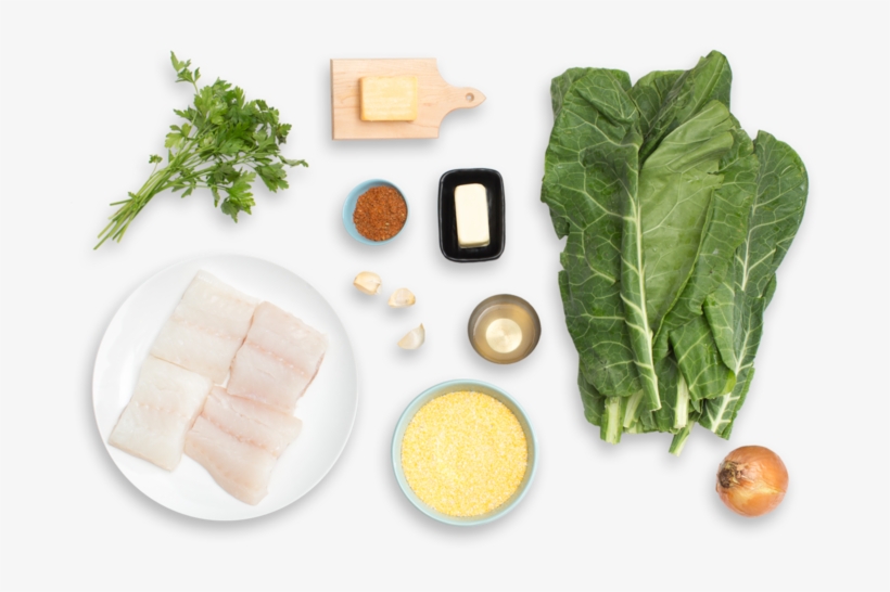 Blackened Cajun Drum With Collard Greens & Cheddar - Spinach, transparent png #7963131