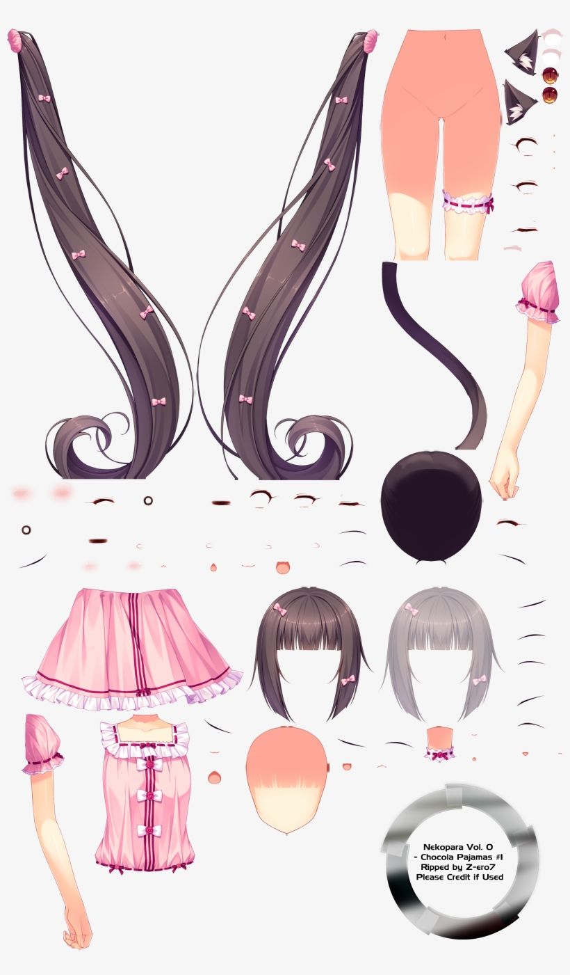 Click For Full Sized Image Chocola Night Pajamas - Nekopara Pajamas, transparent png #7964042