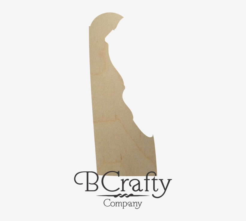 Wooden Delaware State Shape Cutout - Plywood, transparent png #7964185