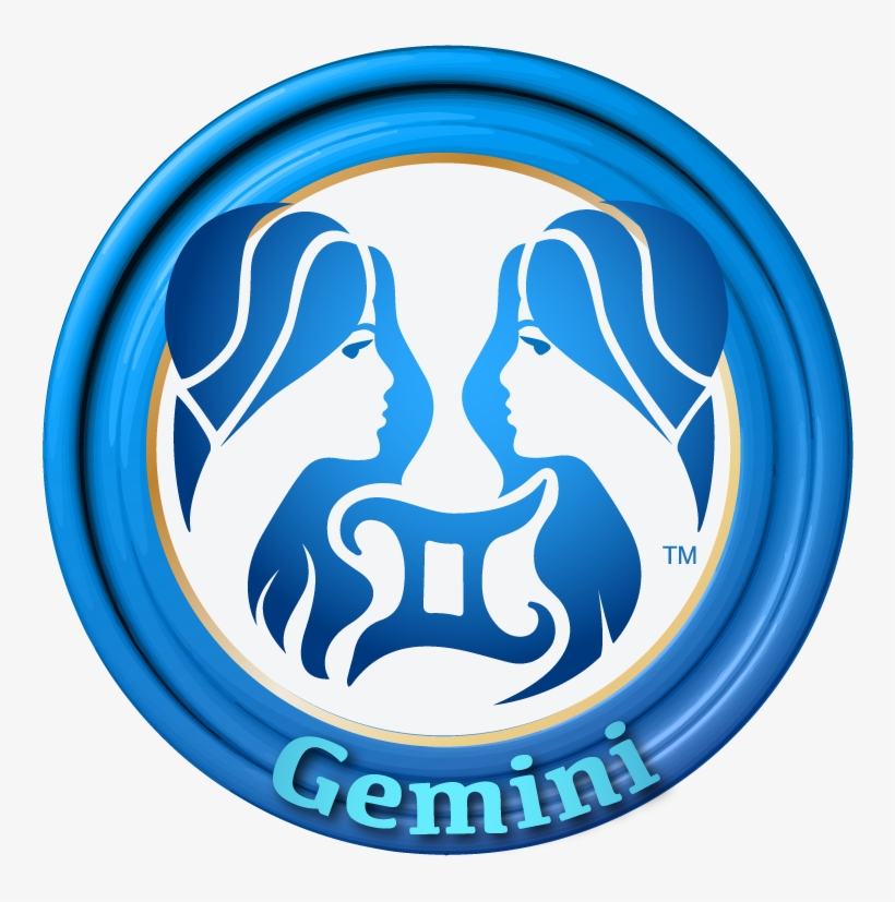 Zodiac Sign - Gemini - Emblem, transparent png #7964293