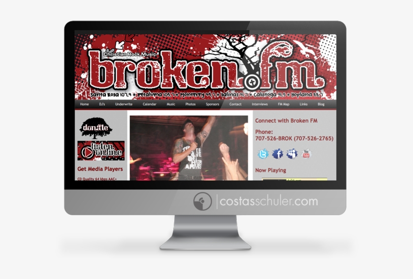 Broken Fm Web Redesign Project - Computer Monitor, transparent png #7964383