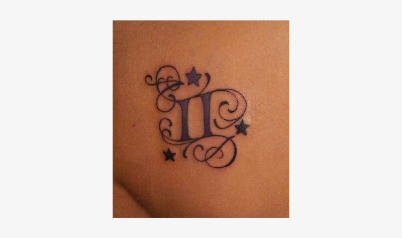 Careers Most Suitable For Gemini Personalities Include - Gemini Heart Tattoo Design, transparent png #7964709