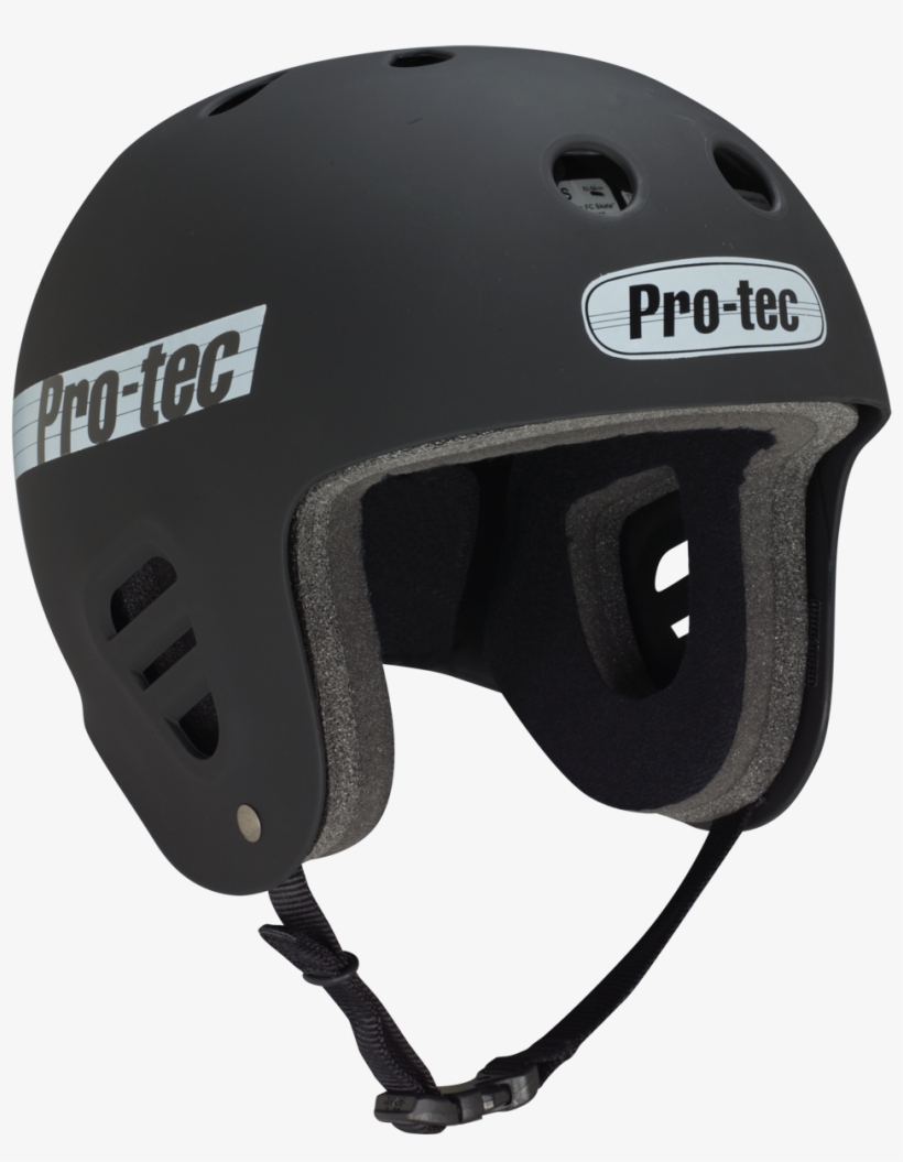 Protec Full Cut Black Rubber Helmet - Pro Tec Full Cut Certified, transparent png #7964958