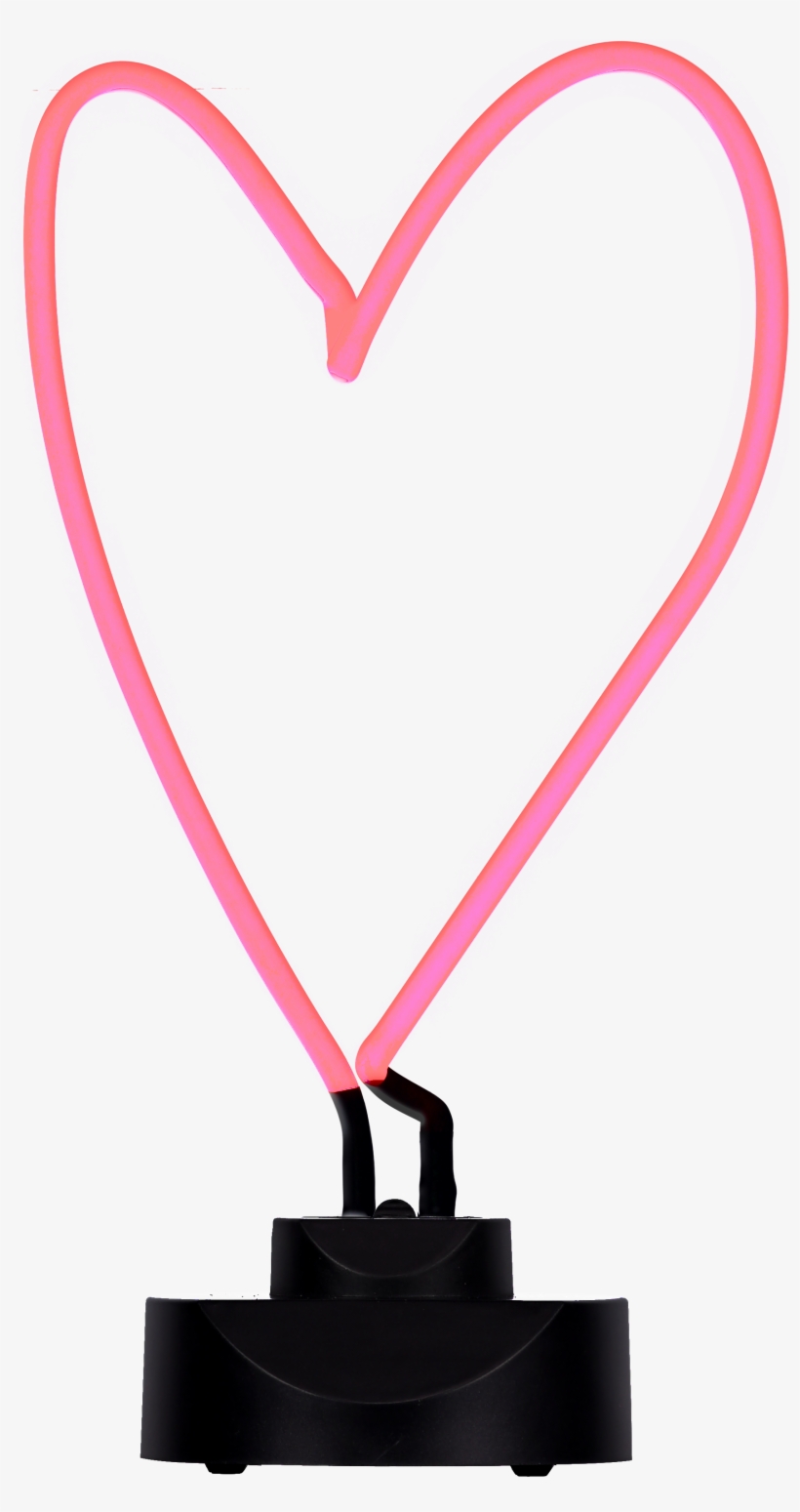 Rainbow Large Neon Light - Heart, transparent png #7965033