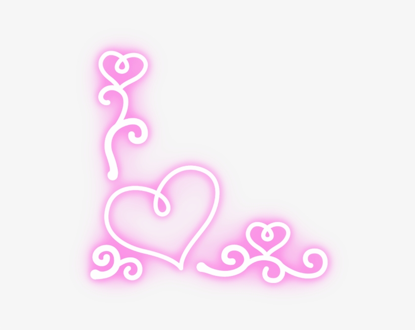 Clipart Free Cora Ao Neon - Heart, transparent png #7965103