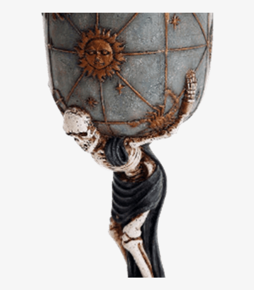 Atlas Skeleton Goblet Cc11880 By Medieval Collectibles - Christian Cross, transparent png #7965594