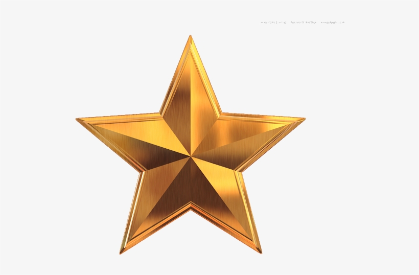 Gold Star Clip Art - 3d Gold Star Png, transparent png #7965780
