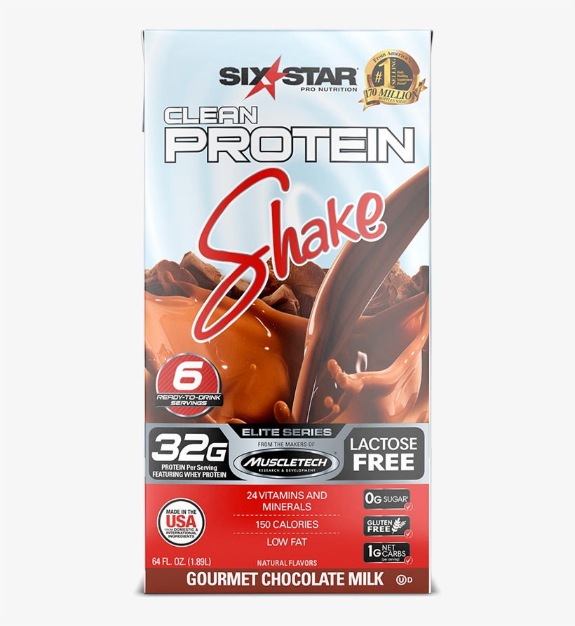 Rtd Clean Protein Shake 64 Oz - Six Star, transparent png #7965979
