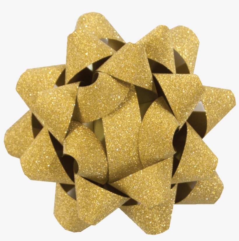 Glitter Star Bow - Origami, transparent png #7966049