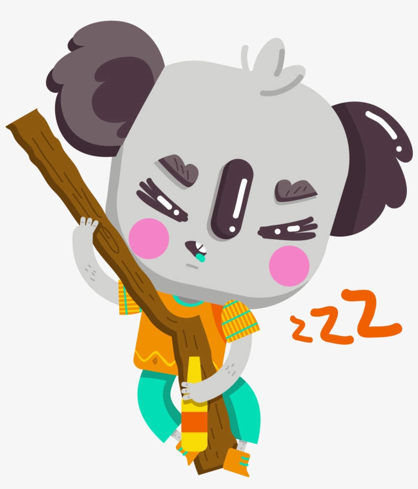 Cute Koala Vibes Messages Sticker-5, transparent png #7966186