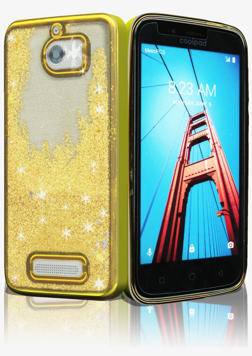 Coolpad Defiant Mm Electroplated Water Glitter Case - Smartphone, transparent png #7966370