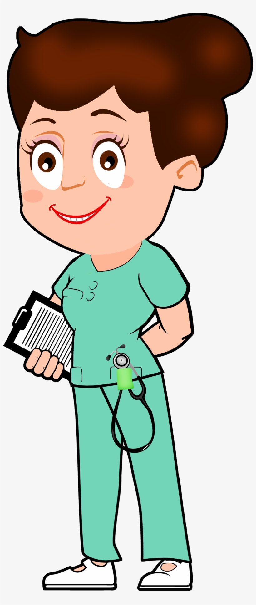 Rocking The Nurse Born Stethoscope Holder Nurseborn - Cartoon, transparent png #7966566