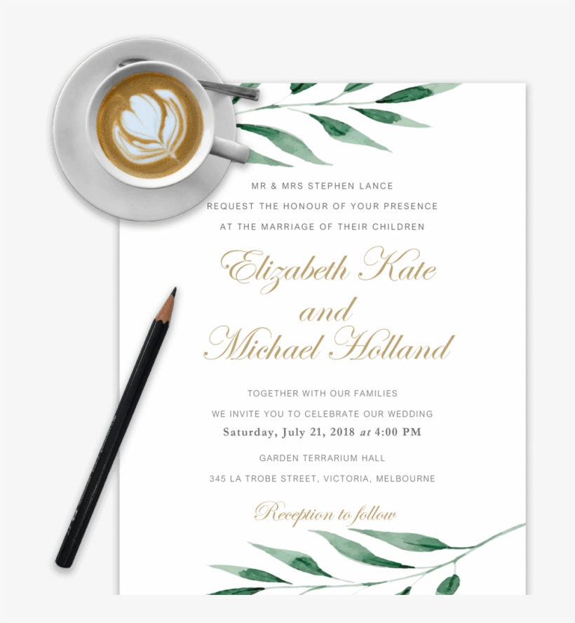Permalink To Wedding Invitation Template Download Word - Invite You To Celebrate Our Marriage, transparent png #7967197