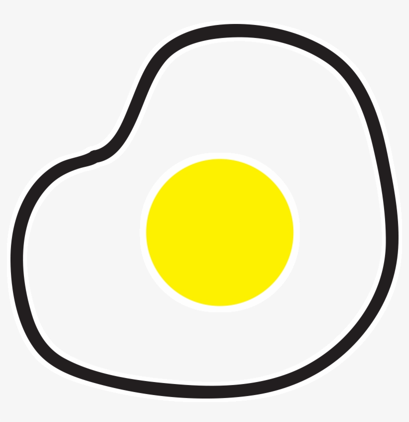 Adesivo Ovo Frito De Martha Portella Caldas Maximiano - Circle, transparent png #7967208