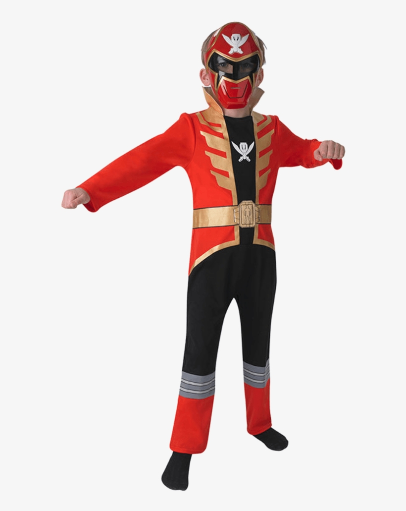 Child Red Super Megaforce Power Ranger Costume - Main Red Power Ranger, transparent png #7967632
